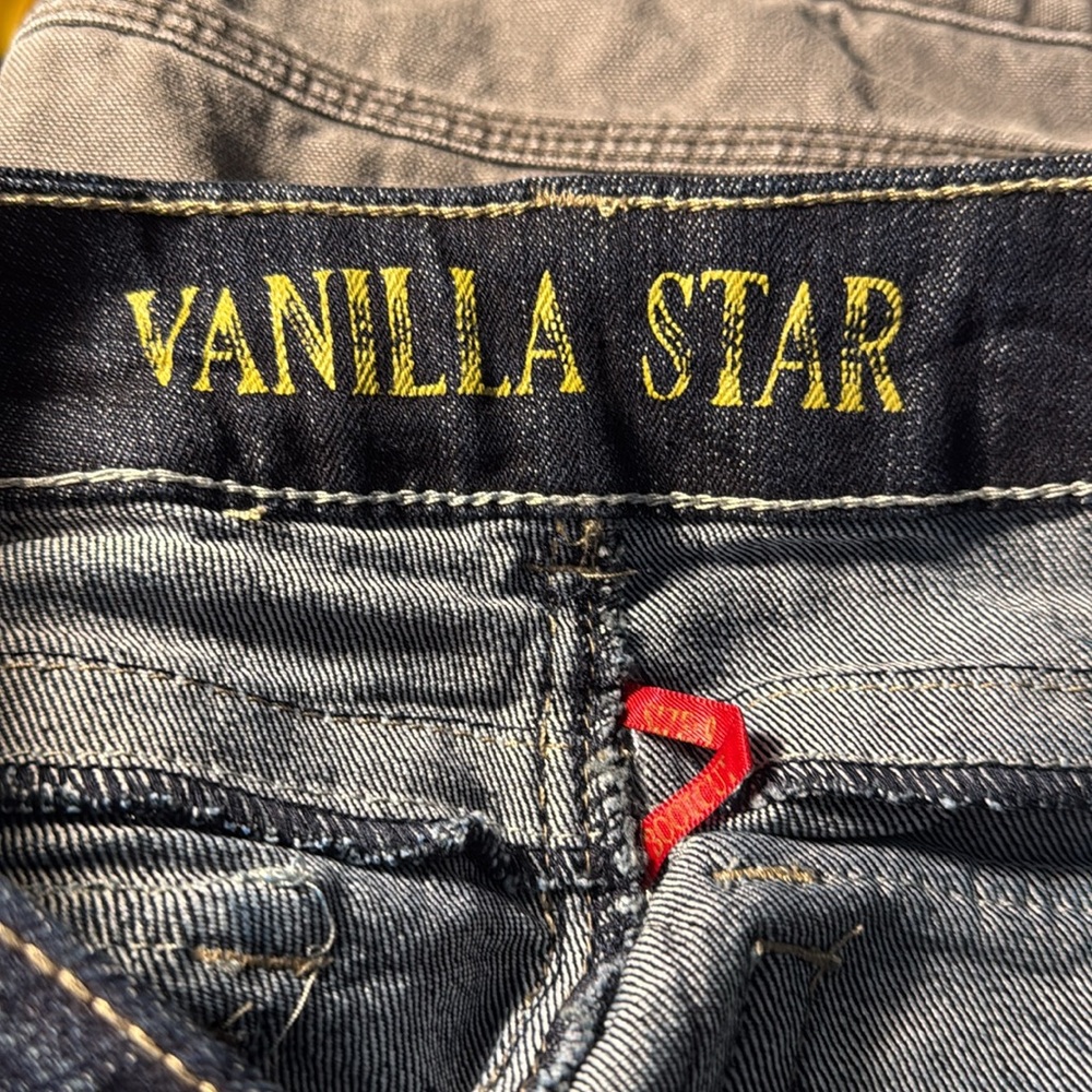 Vanilla Star Jeans Deep Indigo Straight Leg Size 9 - Picture 12 of 15